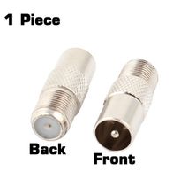 RF Coax F Female To PAL Male Connector TV Adapter